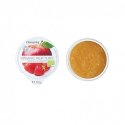 Piure Mere Capsuni Eco 2x100g Clearspring