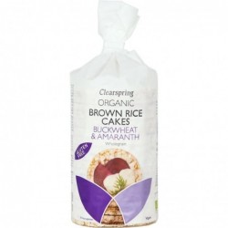 Tartine de Orez Brun cu Hrisca - Eco 120g Clearspring