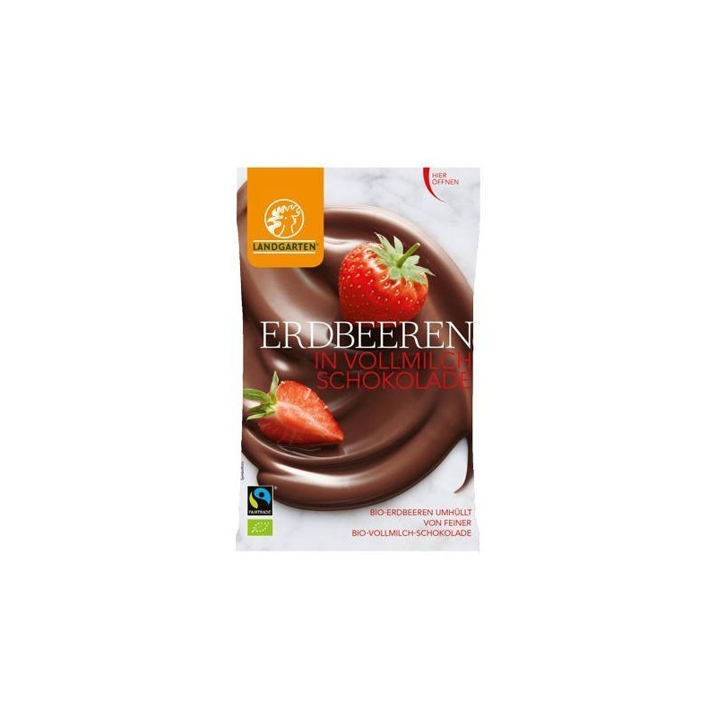 Capsuni cu Ciocolata si Lapte Eco 50g Landgarten