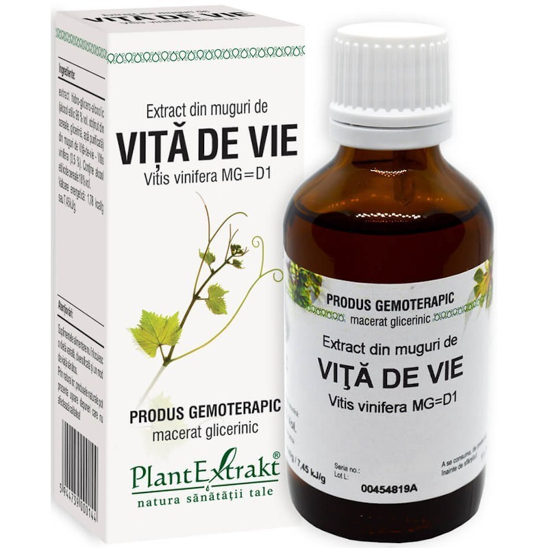 Extract Gemoterapic din muguri de Vita de Vie 50ml PlantExtrakt
