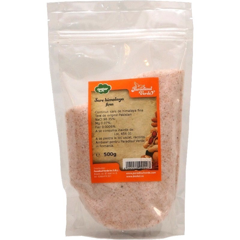 Sare Himalaya Fina 500g Paradisul Verde