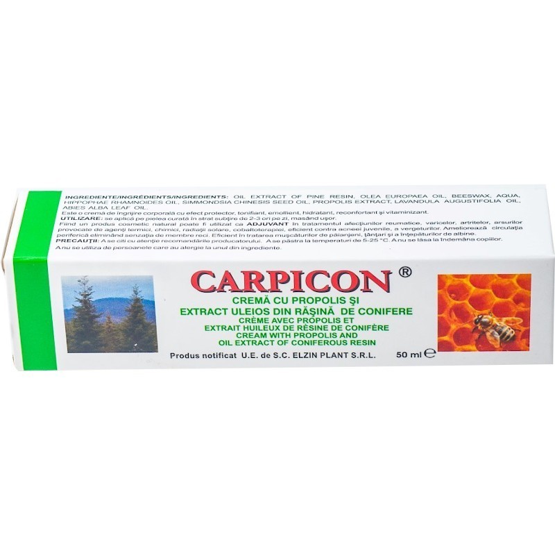 Crema cu Propolis si Extract Uleios din Rasina Carpicon 50ml Elzin Plant