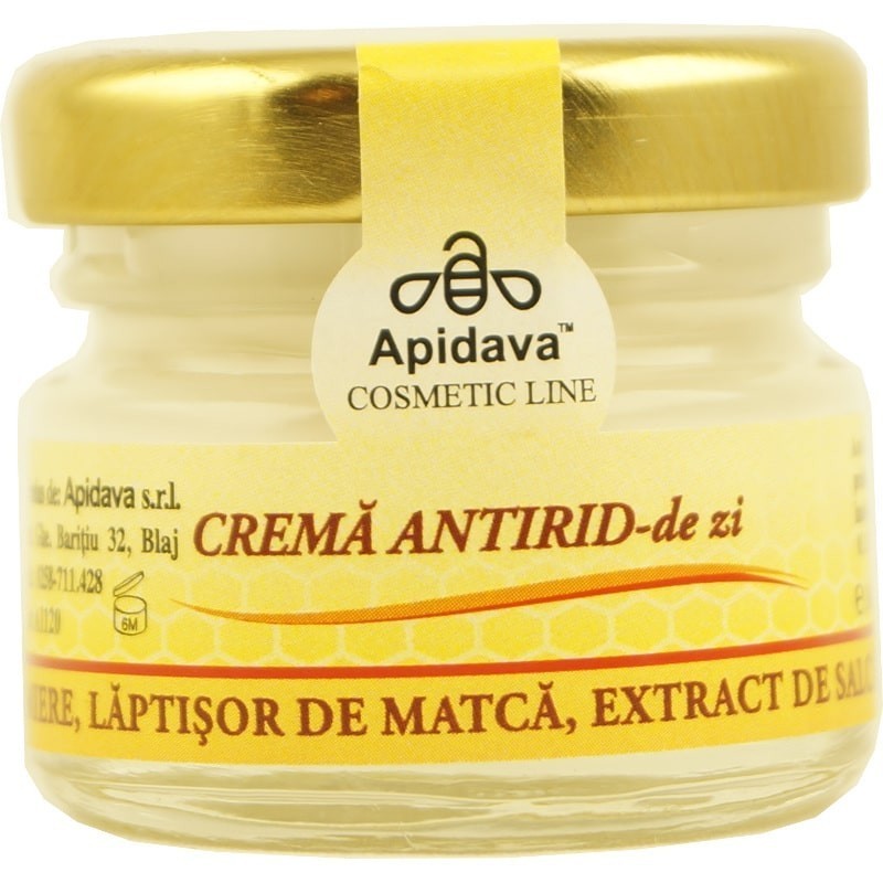 Crema Antirid cu Miere, Laptisor de Matca, Extract de Salcam 30ml Apidava