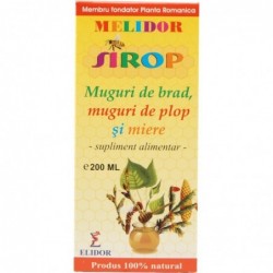 Melidor - Sirop cu Muguri de Brad, Muguri de Plop, Miere 200ml Elidor