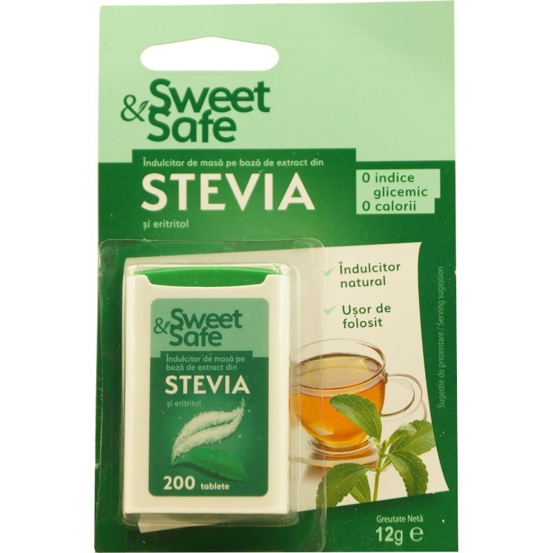 Indulcitor Stevia Sweet Safe 200tb Sly Nutritia
