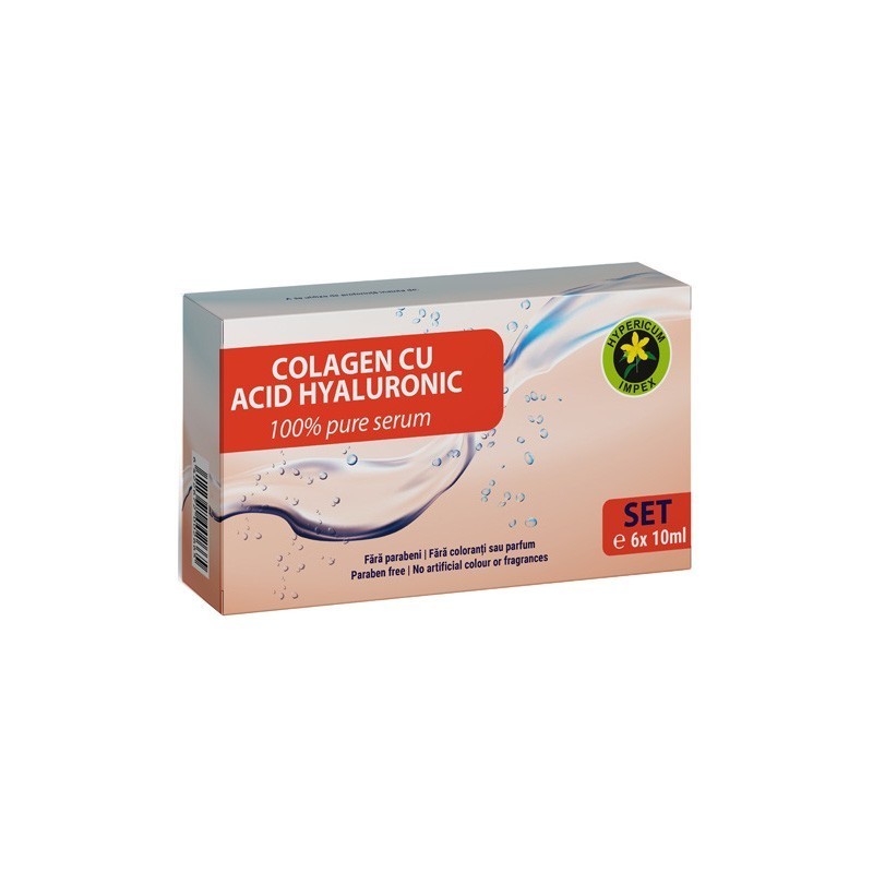 Ser Colagen cu Acid Hyaluronic 6x10ml Hypericum