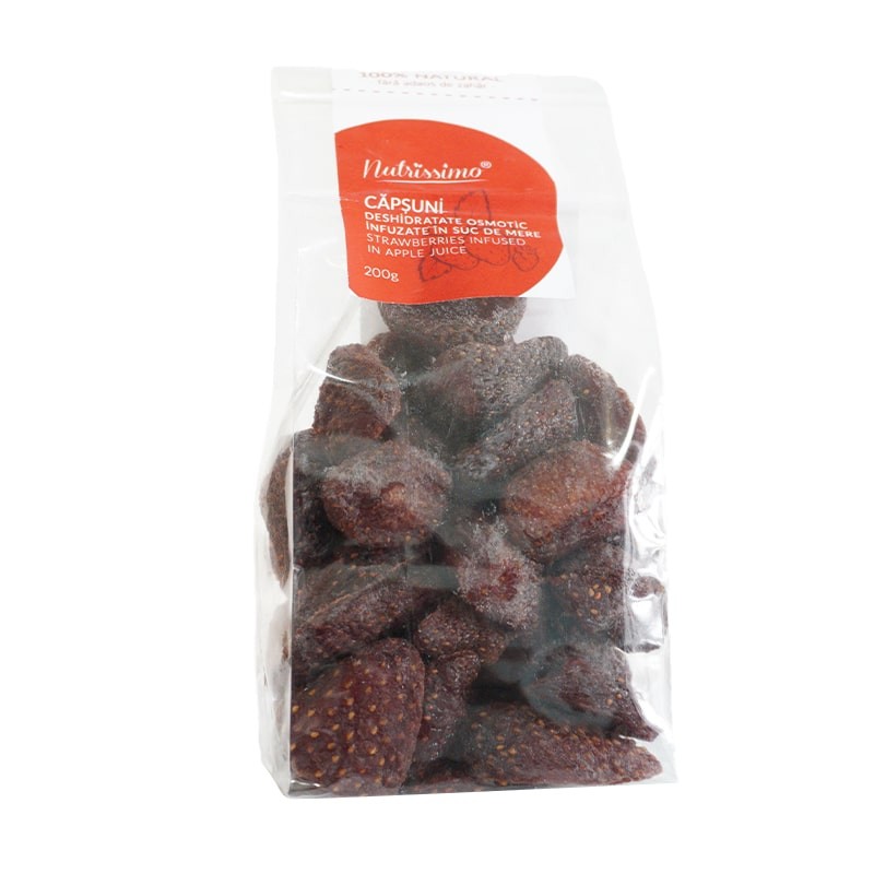 Capsuni Deshidratate Osmotic – 200g Nutrissimo