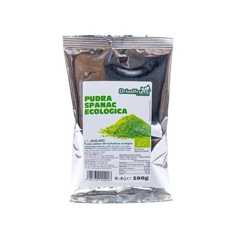 Pudra de Spanac – Eco 100g Driedfruits