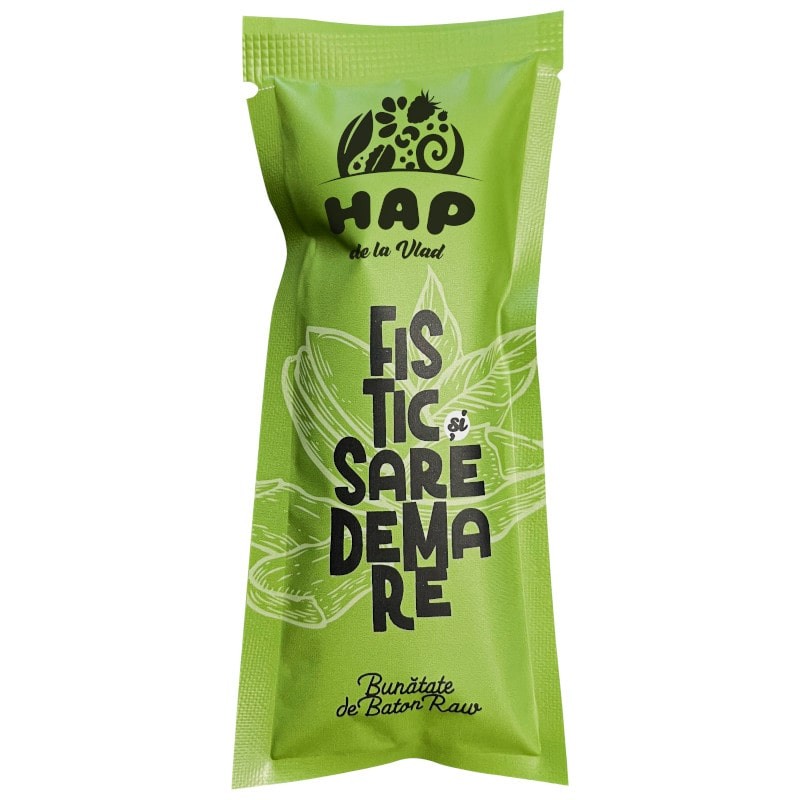 Baton cu Fistic si Sare de Mare 45g Hap de la Vlad