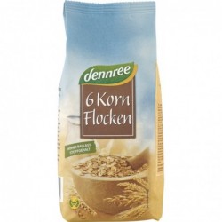 Fulgi bio din 6 cereale 500g Dennree