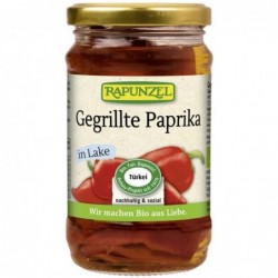 Ardei rosu copt in saramura 310g Rapunzel