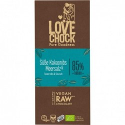 Ciocolata raw vegana cu sare de mare 70g Lovechock