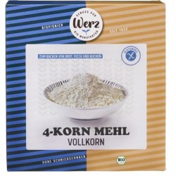 Faina bio integrala din 4 cereale fara gluten 500g Werz