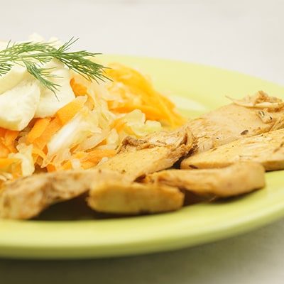 salata cu maioneza vegetala