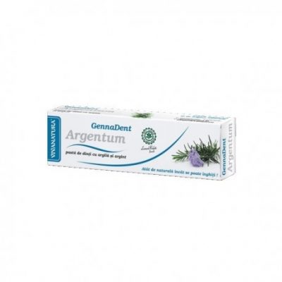 Pasta Dinti Gennadent Argentum 50 ml Vivanatura